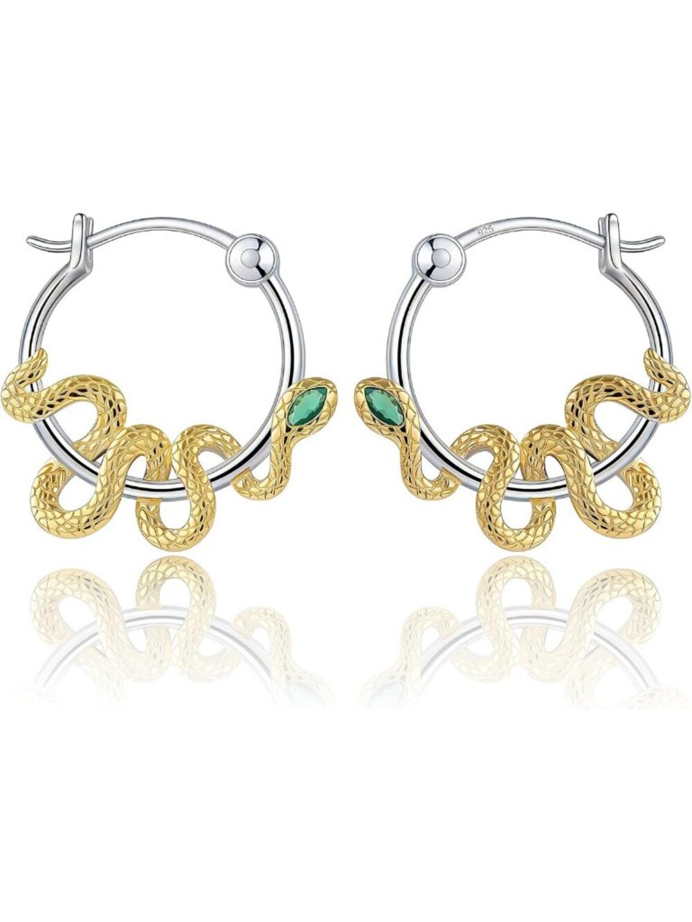 Sterling Silver S925 Animal Hoop Earrings - Cute & Stylish Jewelry Accessory